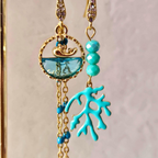 Boucles d'oreilles Asymétriques Moby Dick