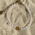 Bracelet Ursula — Perles d'Eau Douce & Ammonite