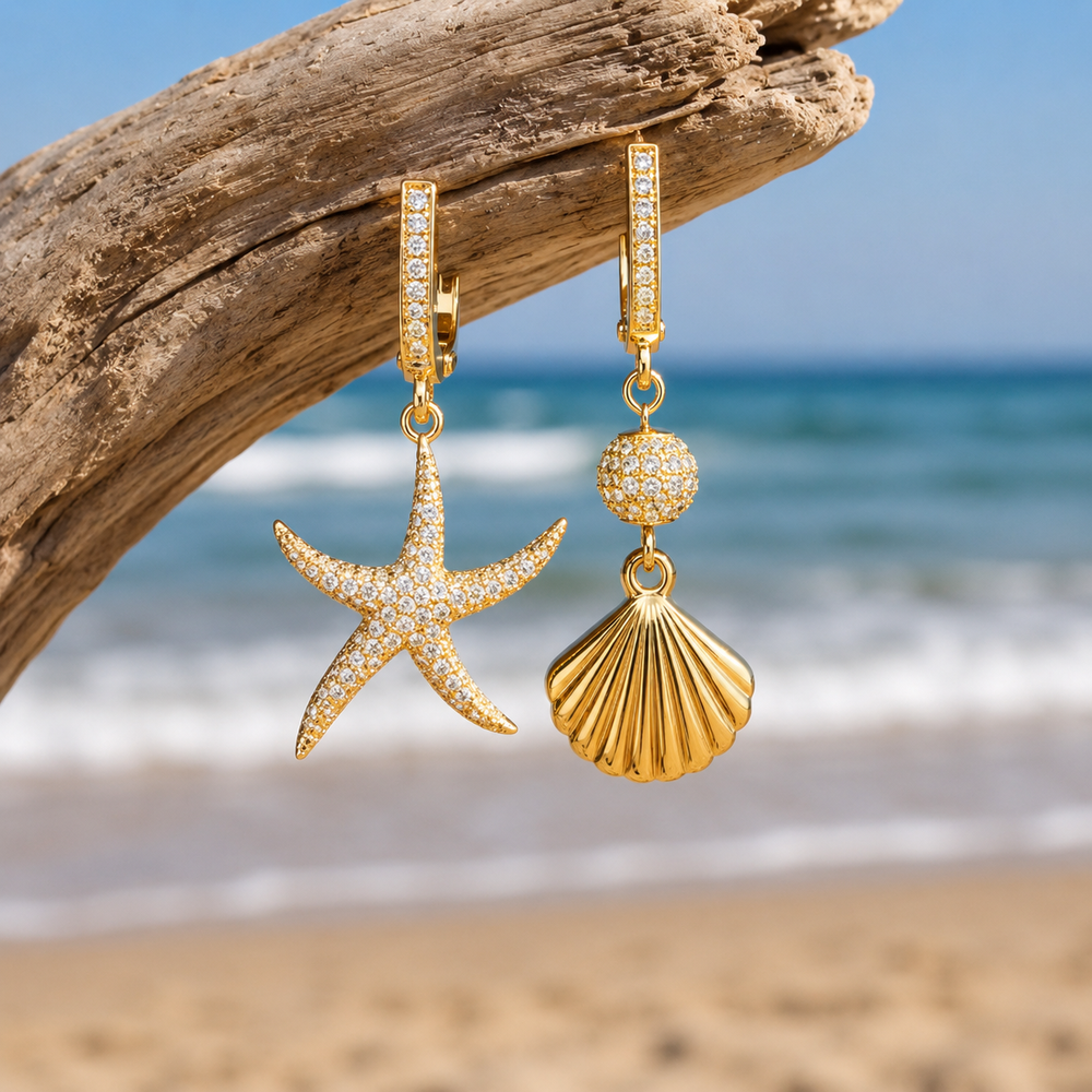 Boucles d'oreilles Asymétriques Marina