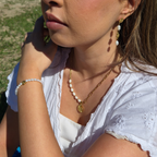 Bracelet Ursula — Perles d'Eau Douce & Ammonite