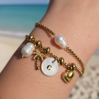 Bracelet Pearl — Perle d'Eau Douce & Chaîne Dorée