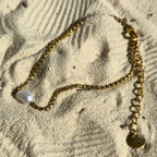 Bracelet Pearl — Perle d'Eau Douce & Chaîne Dorée