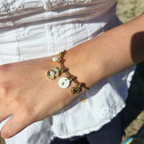 Bracelet Charmy Personnalisable — Initiale & Charm Océan