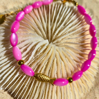 Bracelet Guppy — Perles de Maurice & Charm Poisson