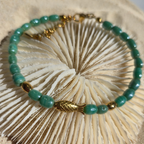 Bracelet Guppy — Perles de Maurice & Charm Poisson
